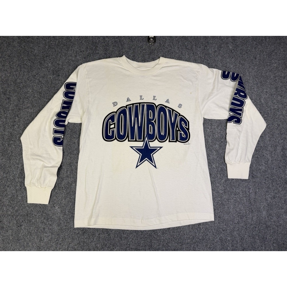 Vintage 1996 Dallas Cowboys Long Sleeve T-Shirt Size Large True-Fan
